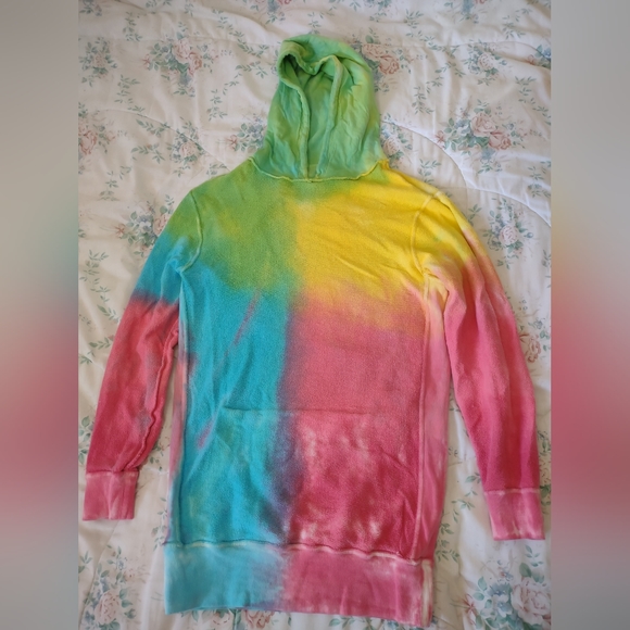 NWT VS PINK X Spiritual Gangster Tie Dye Hoodie Dress - Picture 11 of 13